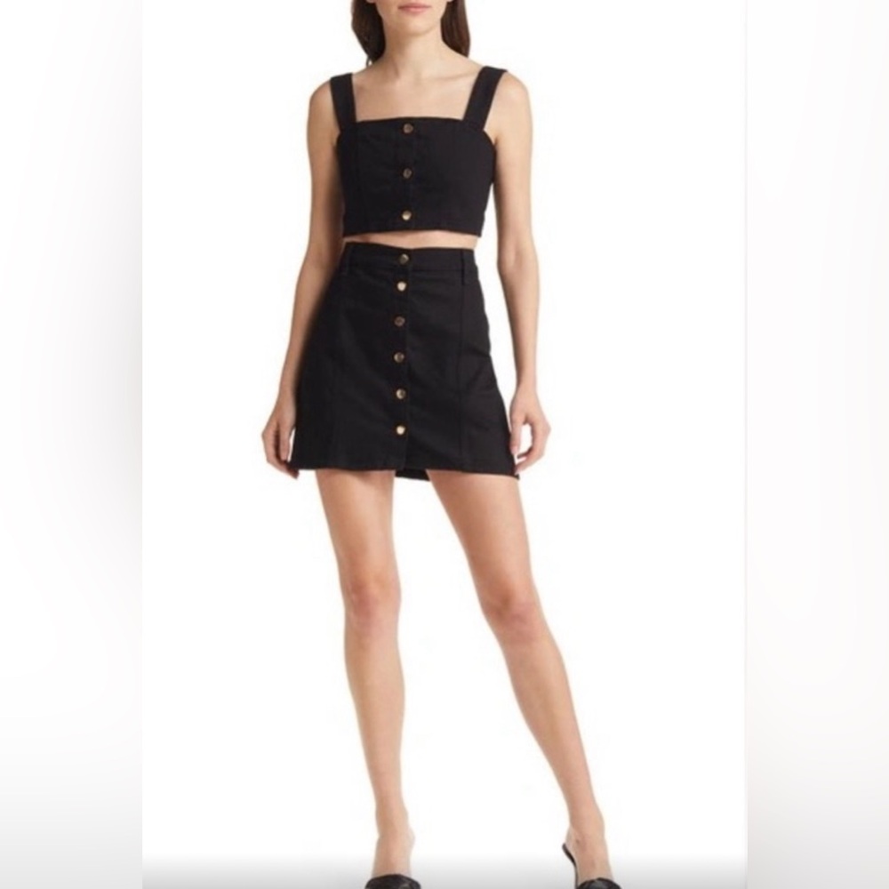 NEW WITH TAGS: Reformation Cropped Denim Set, Size 6